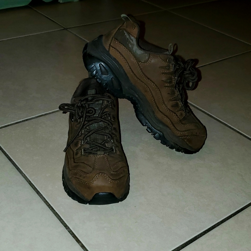 Skechers Steel-toe Leather Women's Hiking Boots Size 7